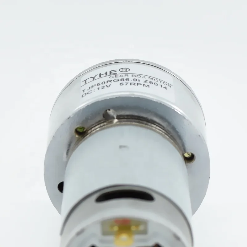 OEM High-Torque Low-RPM 50mm PMDC DC Gear Reductor Motor 9v 12v 24v 50kgfcm 5nm 25w 10w 60rpm 500rmp for Fans CE RoHS Certified