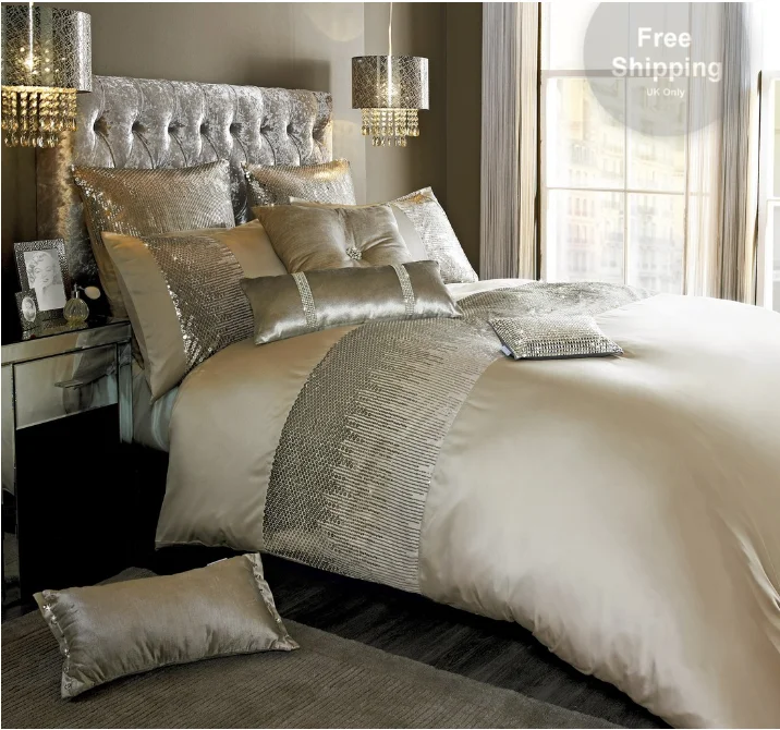 100% Polyester Microfiber Reversible Dyed Complete Sets Duvet Cover Fitted Sheet Pillow Cases