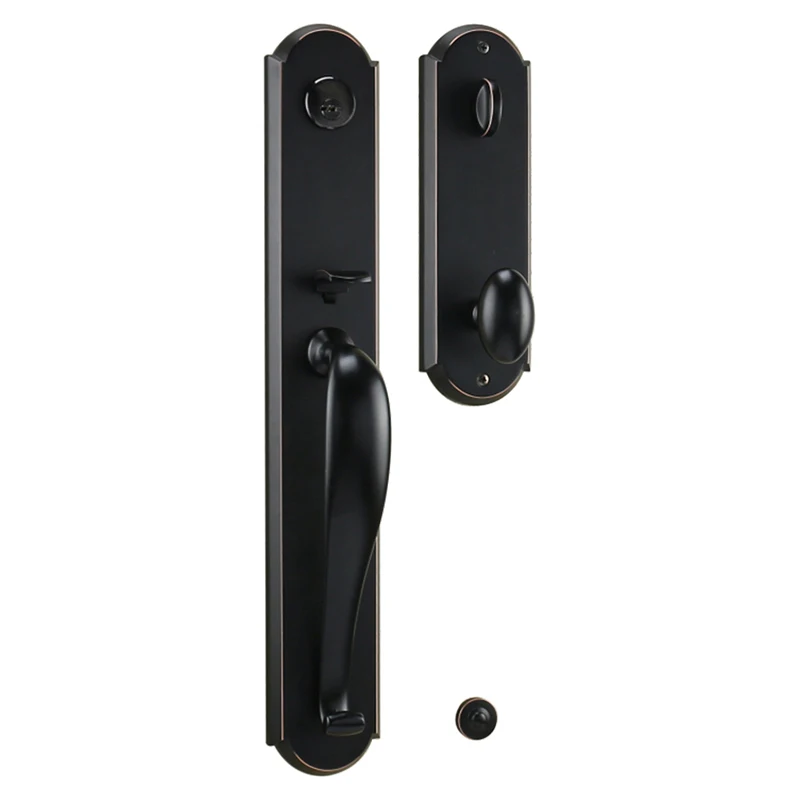 2022 Trending Products Zinc Alloy Black Security Tubular Grip Handle Door Lock