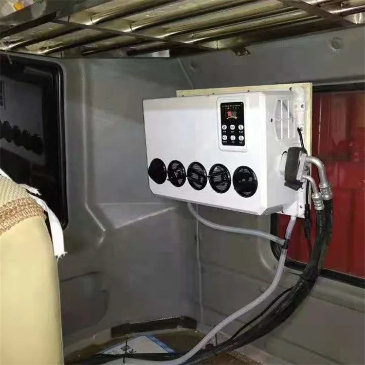 12v Truck Excavator Bus Rv Car Tractor Electric Parking Air Conditioner For Excavator