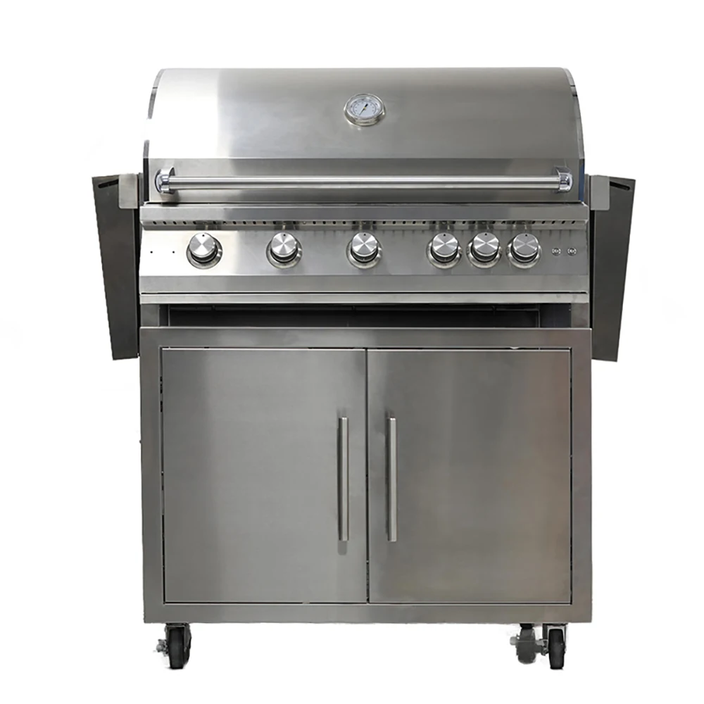 Factory Outdoor Family Gathering BBQ Gas Grill Stainless Steel Barbecue Rotisserie Charcoal Grills for Seafood