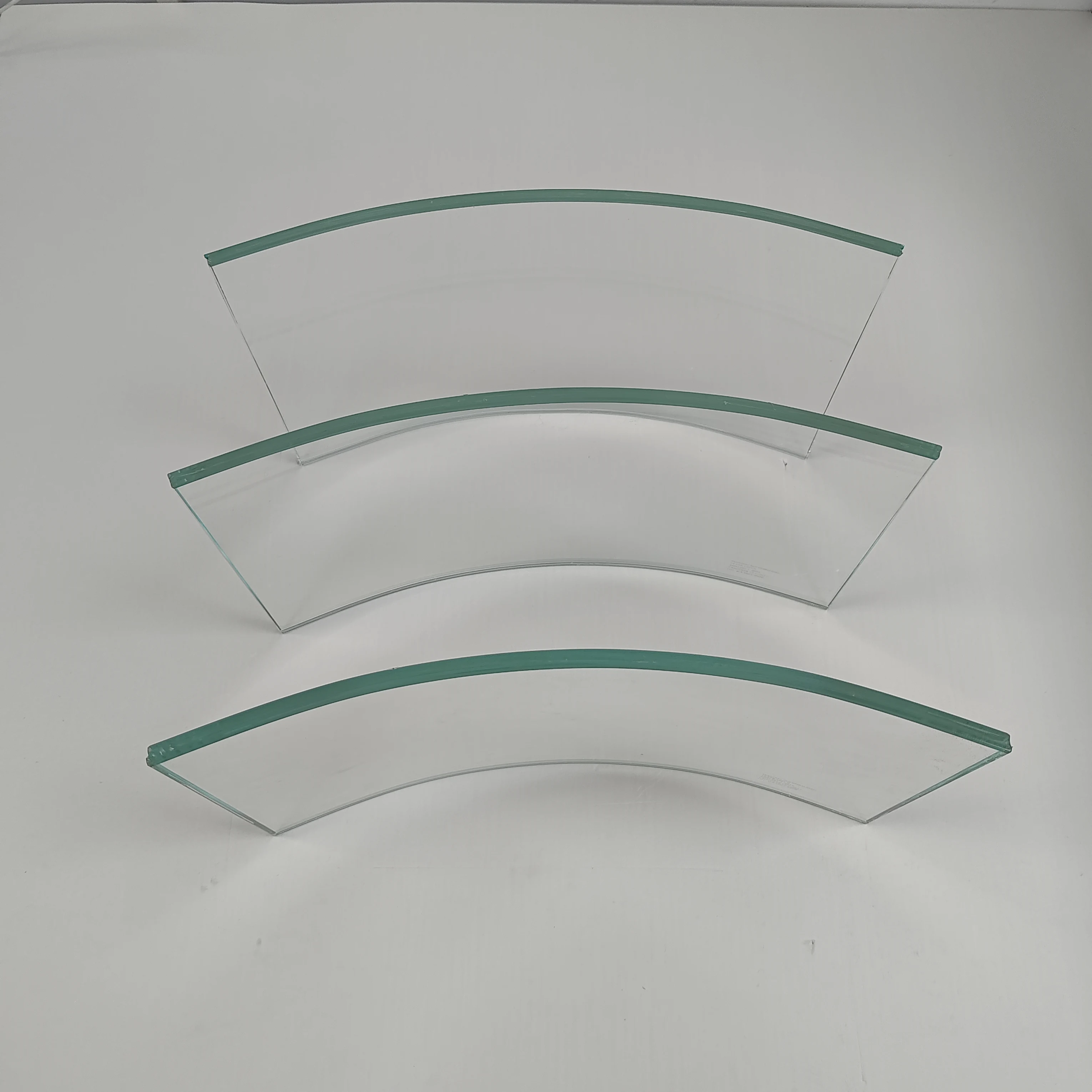Safety Curved Bending Laminated Tempered Glass For Building Railing Partition Curtain Wall Window Elevator Canopy