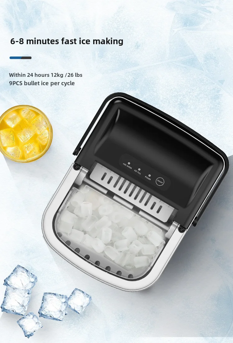 Stainless Steel Mini Ice Maker Portable ice maker For Home USE