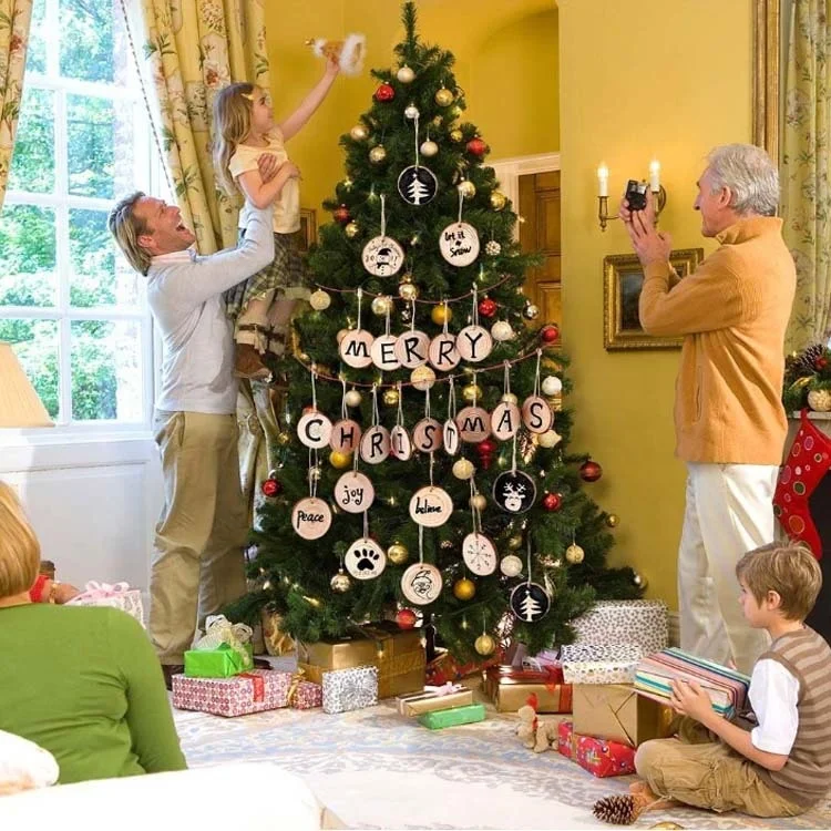 Natural Round Pine Wood Logs Slices Pine Wood Circles for DIY Crafts Unfinished Pine Wood Coasters