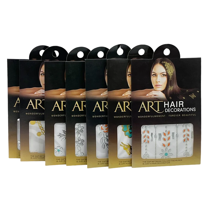 Wonderfulmonemt Forever Beautiful Art  Hair Decorations metal stone hair hot stamping process crystal hair diamond stickers
