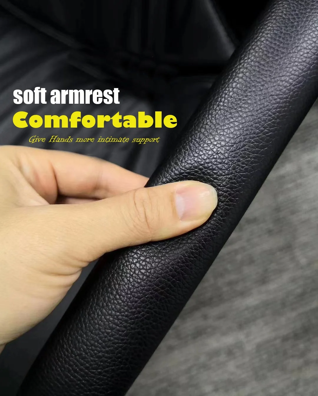 cheap visitor conference room chair with armrest No swivel leather wholesale office funiture without wheels