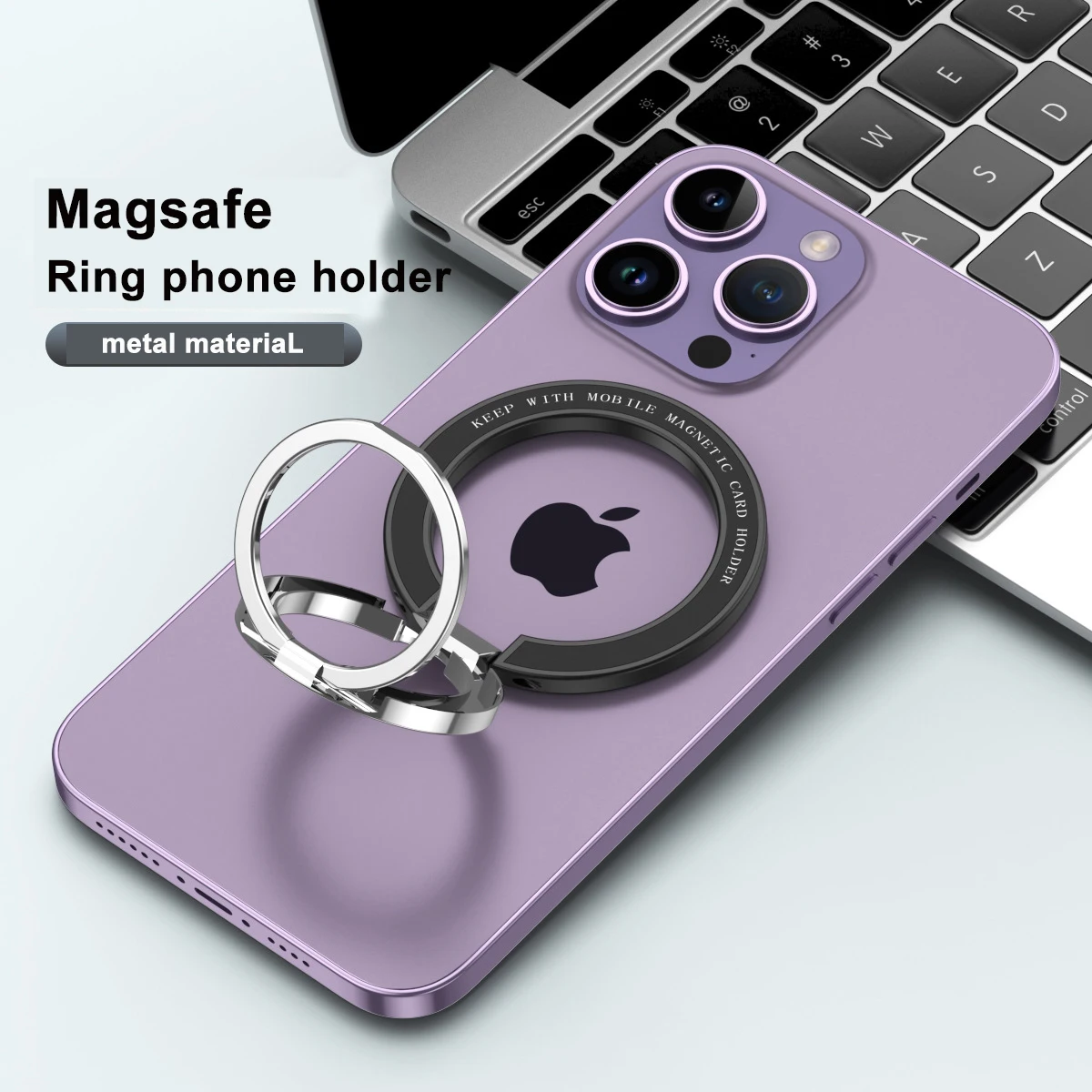 2023 new custom logo for magsafe aluminum alloy mobile phone ring holder magnetic phone ring holder