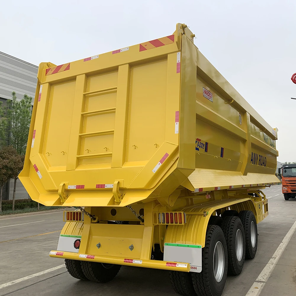 Hot Selling 3Axles Heavy Duty 40Tons Tipper Semi Trailer Cargo Transportation Dumper Truck Trailer For Sale