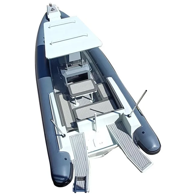 CE Certificate 28ft Rhib860 Aluminum RIB Speed boat Orca/Hypalon  Inflatable Boats with motor