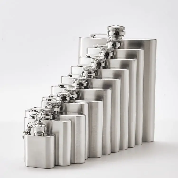 Wholesale Cheap Price Low MOQ Stainless Steel Wine Alcohol Hip Flask for Travel Camping Gift