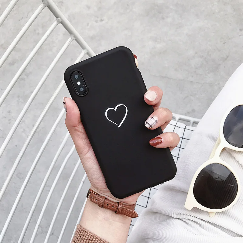 For Huawei P8 P9 P10 P20 Lite Plus P30 Pro 2017 P Smart 2019 Z Cute Love Heart Case For Huawei Mate 10 20 30 Lite Pro Cover