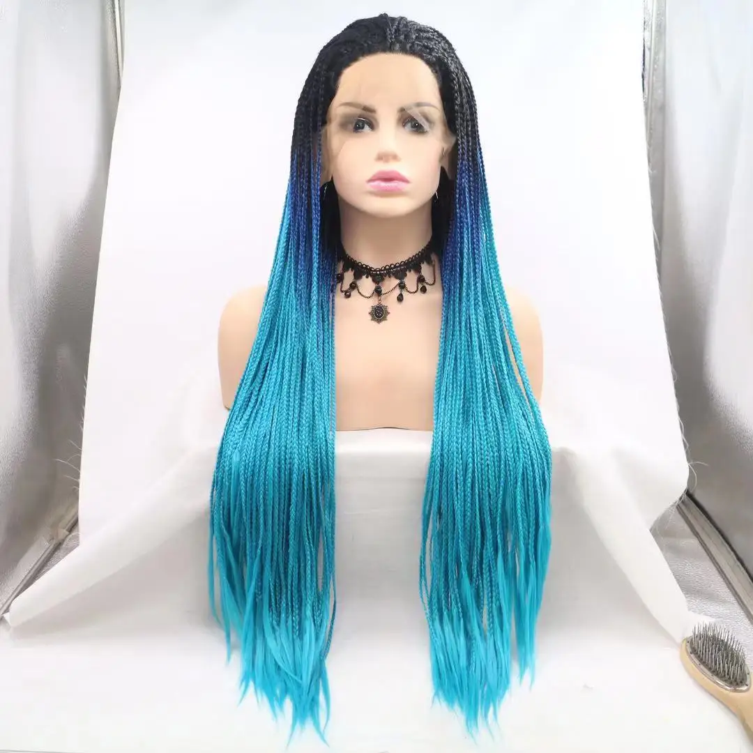 Jennifer Hair Synthetic Wigs Long Wigs Heat Resistant Synthetic Fiber Lace Front Wigs