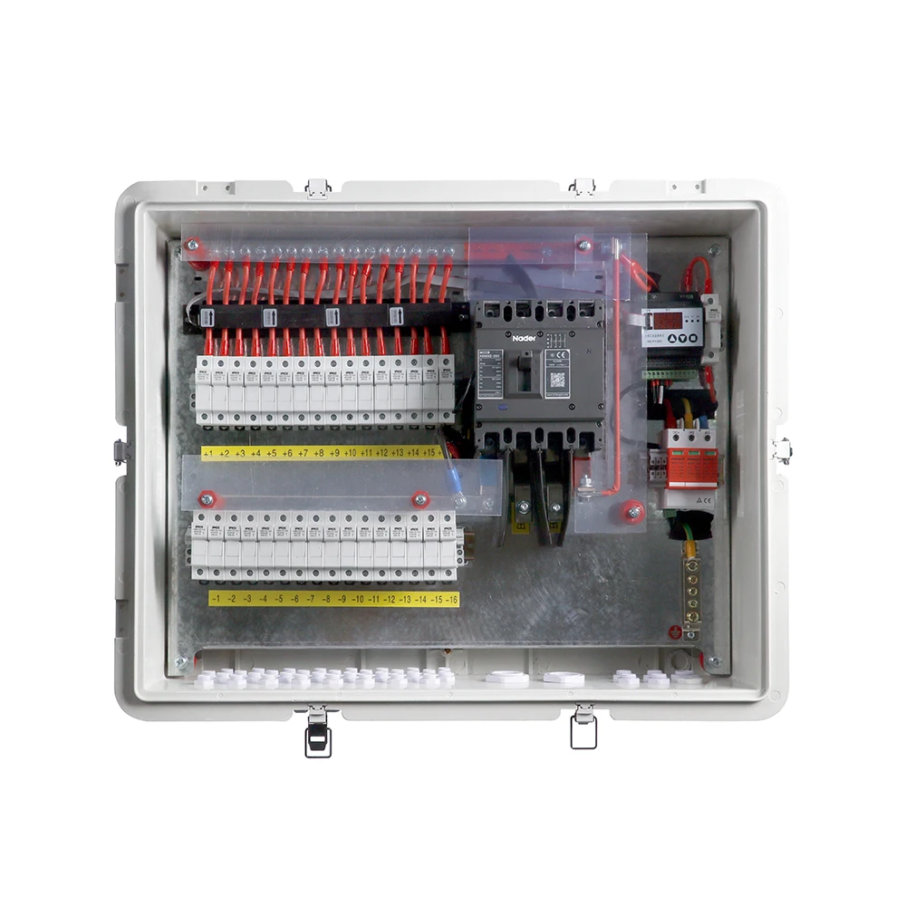 Customize PV Combiner Box new material Enclosure 16in 1out 16strings combiner box With acquisition monitoring device