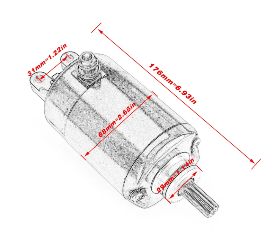 Motorcycle Parts Starter Motor For HONDA 250 Foresight 31200-KAB-018 Motorcycle Parts & Accessories