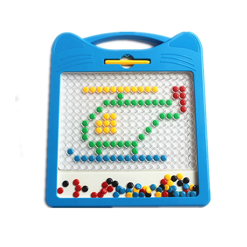2023 Educational Toys Magpad Dot Educational Doodle Drawing Toys Learn Drawing Colorful Magnet Beads Board