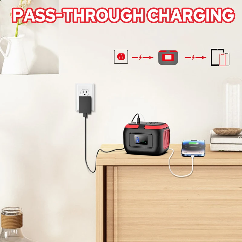 OEM logo 50000mAh Powerbank Larger Capacity Power Bank Portable 26400mAh Power Banks Super Capacity Charger with Dual LED Lights