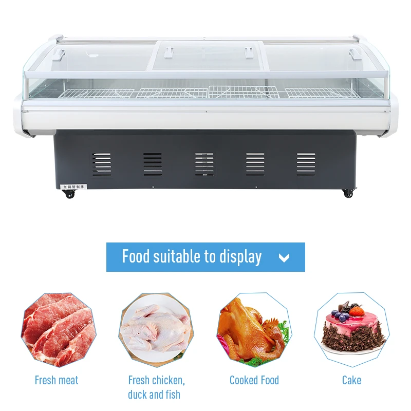 commercial freezer chiller freezer fish display freezer for sale