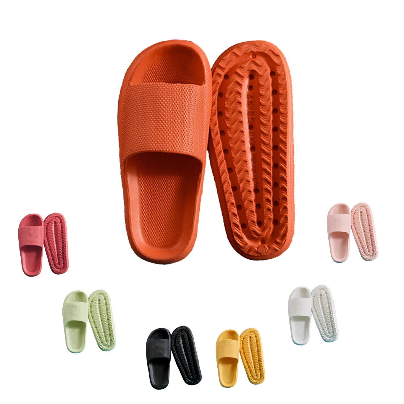 Custom Beach Shower Bathroom Thick Sole EVA Slipper Cloud Slide for Women Men chinelo nuvem claquettes nuage Chanclas de playa