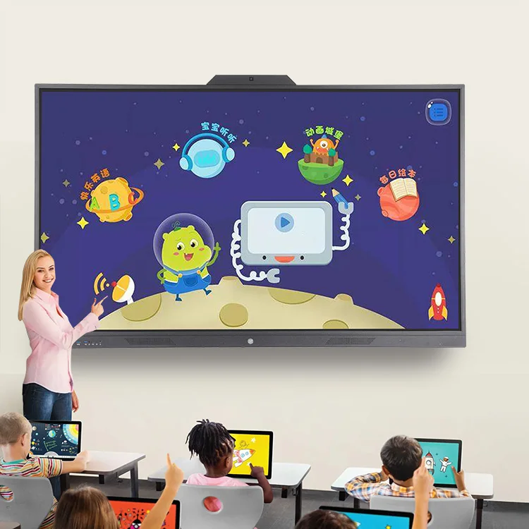 
Wholesale Education Equipment 65 75 85 86 98 100 Inch Classroom Teaching Interactive Smart Board 