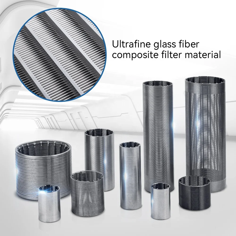 LIANDA stainless steel sintered filter cartridge metal filter stainless steel pleated filter for industrial oil filtration