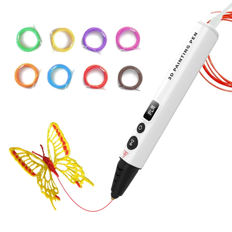 design filament refill creative toy 3D printing pencil 3d printer filament abs/pla 1.75mm for pen with charging cable