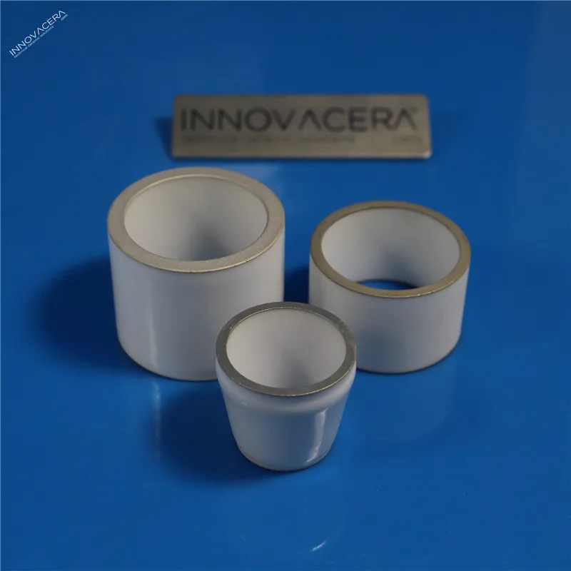 INNOVACERA High Thermal Conductivity Vacuum Breaker Metal Alumina Metallized Ceramic Tube