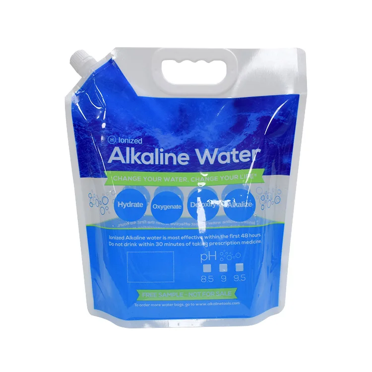 Custom Size Style Portable Water Bag Durable PE Liquid Beverage Storage Multi-functional Plastic Water Bag