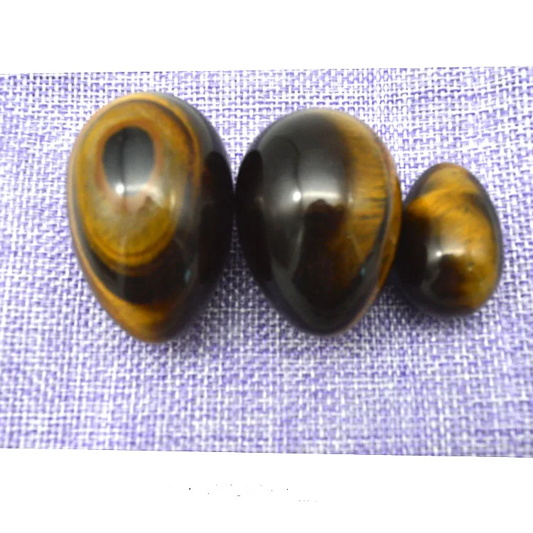 Wholesale Charming Natural Tiger Eye Stone Quartz Crystal Yoni Eggs for Women Kegel Exercise