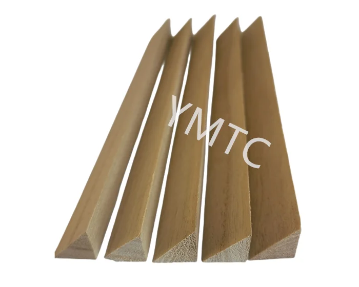 High Quality  Wood Paulownia Triangle Square Trapezoid Battens Chamfer Strip
