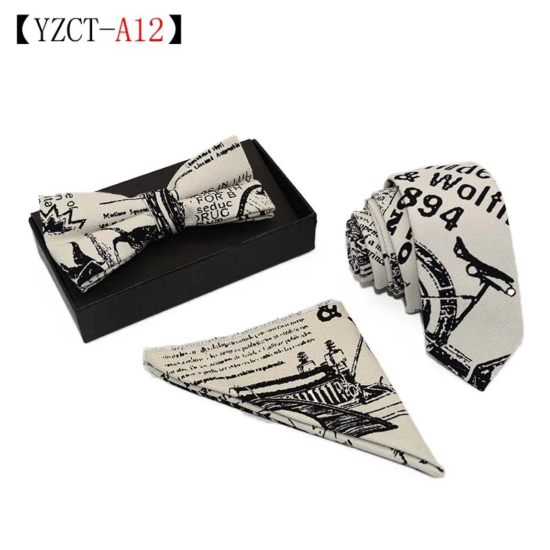 
Новейший классический цветочный 100% хлопок индивидуальный тонкий шейный галстук подарочный набор для мужчин 