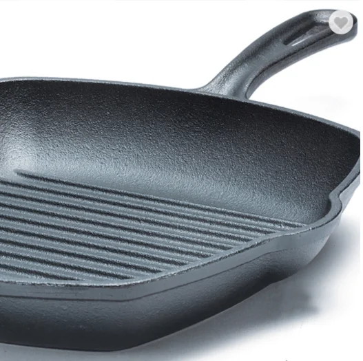 New pre-seasoned cast iron skillet and broiler 26cm for sale