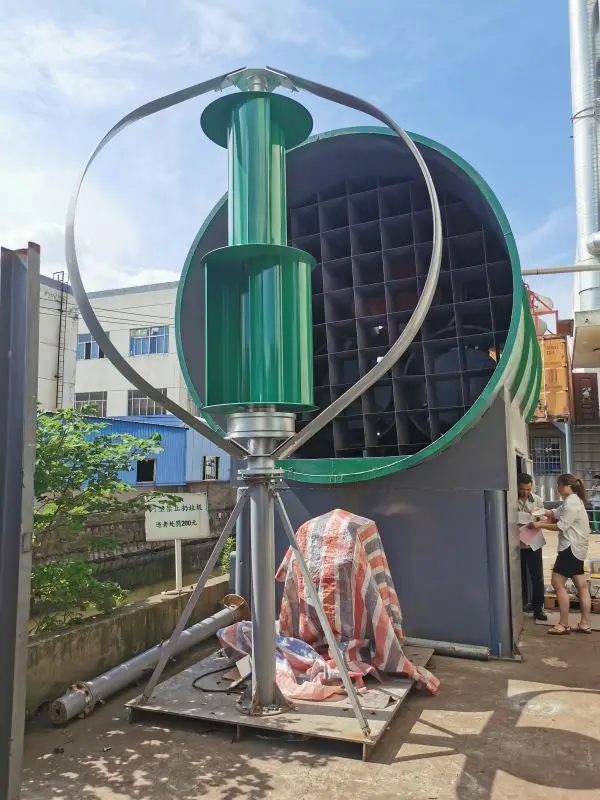 2000W High Efficiency Vertical Axis Wind Generator Low Noise 48V120V220V Windmill Complex Of Three Wind Turbines