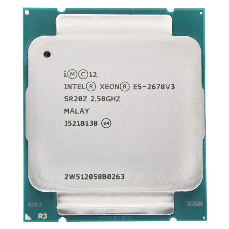 Процессор Intel Xeon E5 2678 V3 e5-2678 V3 2678V3 процессор 2,5 г служить процессора LGA 2011-3 настольных ПК процессор для X99 материнская плата