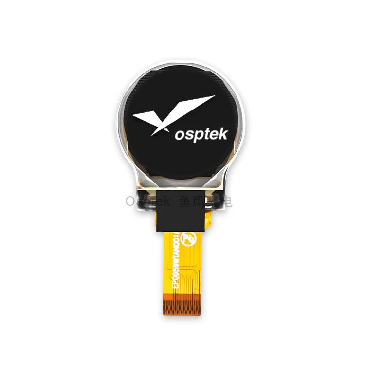 0.59 Inch Small Round OLED Display White Color with 136x136 Resolution SSD1320 Driver IC and 17 Pins Connector