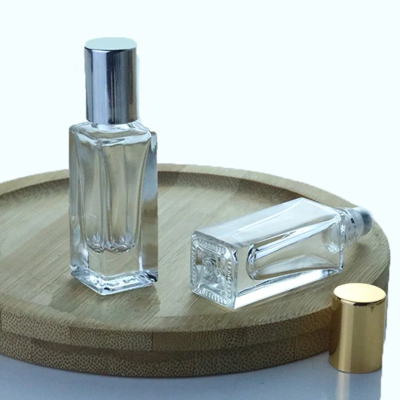  5 мл 10 mini square glass roll on bottle стальной роликовый шар парфюмерный флакон