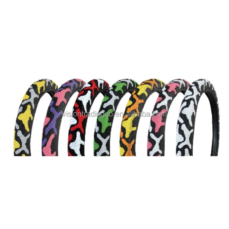 Unique design camouflage bicycle tires for all kinds of bicycles and e-bikes in various sizes