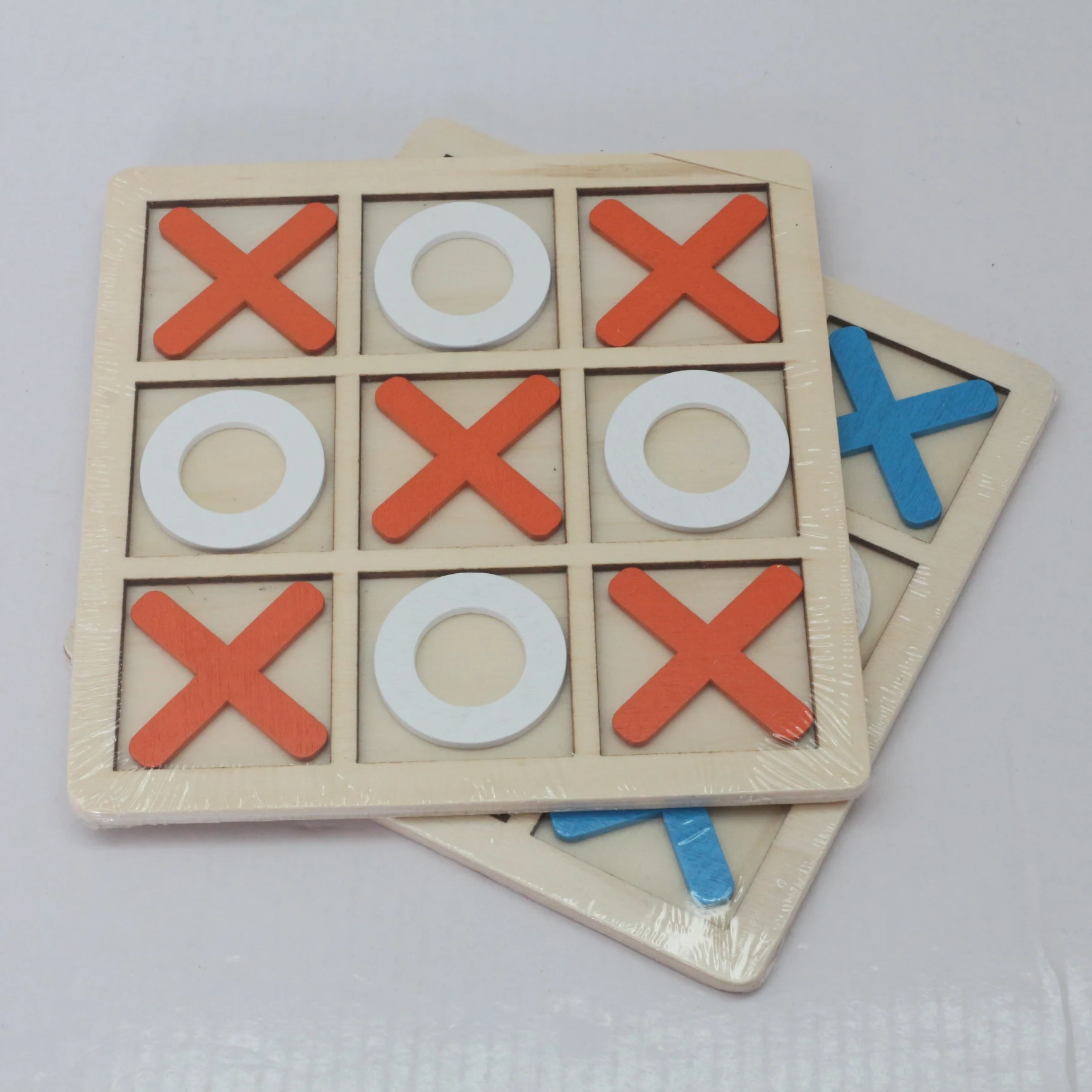 Educational Toys Promotion Puzzle Rainbow Stacker Bulk Good Quality Food Popular Baby Rattles Toys Wood Tic tac toe