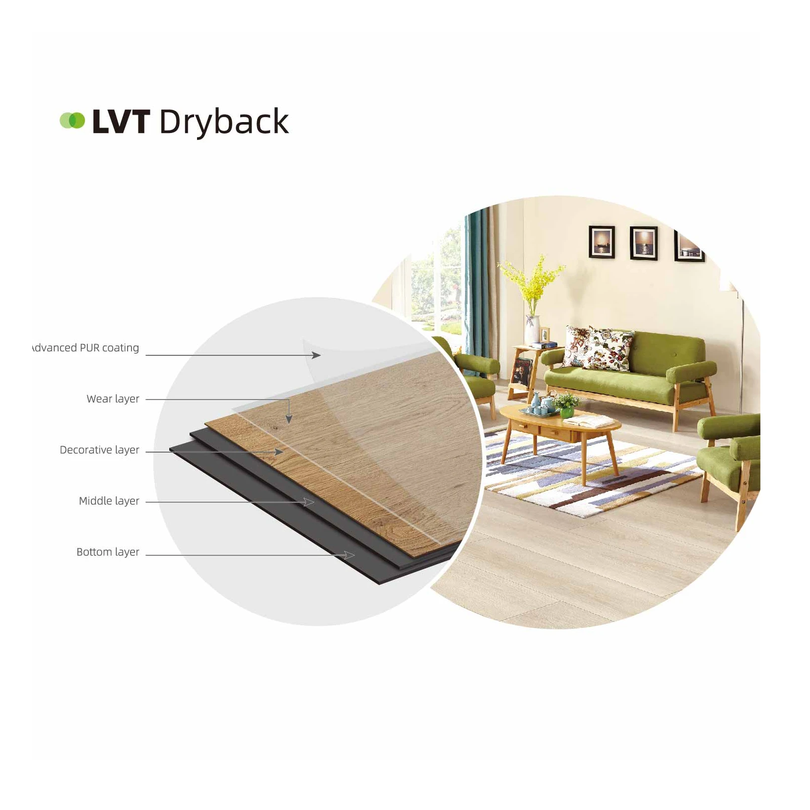 Commercial LVT & SPC Flooring Collection - Glue Down Plastic Tiles (2mm - 5mm)