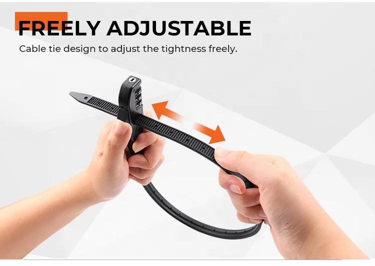 Anti-Theft Portable Cycling Accessory Cable Lock Number Lock Electric Scooter Cable Lock