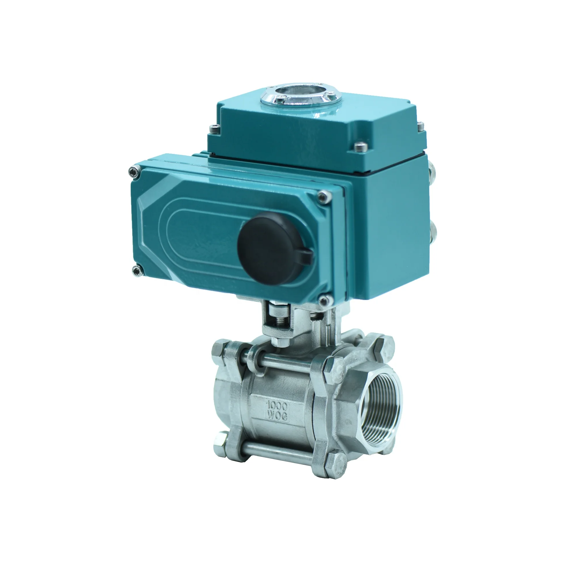 Proportional 4-20ma Motor Actuador Electrico Rotary 120Nm Torque Electric Ball Valve Actuator
