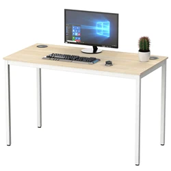 ERK-CD-02EWL-V1 Easy Assembly Stable Support Structure Wooden Textured Table Top PC Office Home Computer Desk