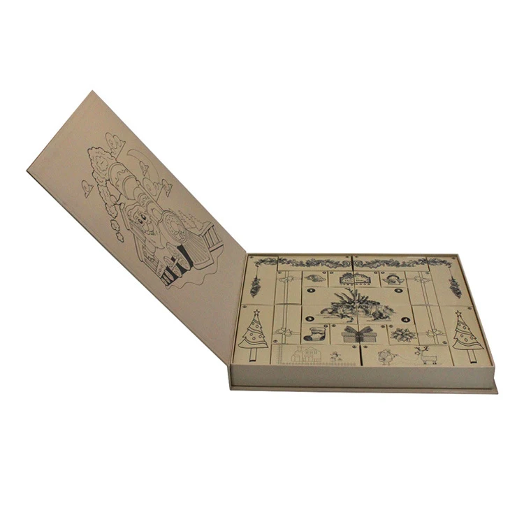Top Selling custom advent calendar box christmas advent calendar box advent calendar chocolate box