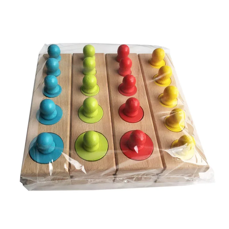 Cylinder Socket Toy Matching Educational Building Block Toy Mind Game