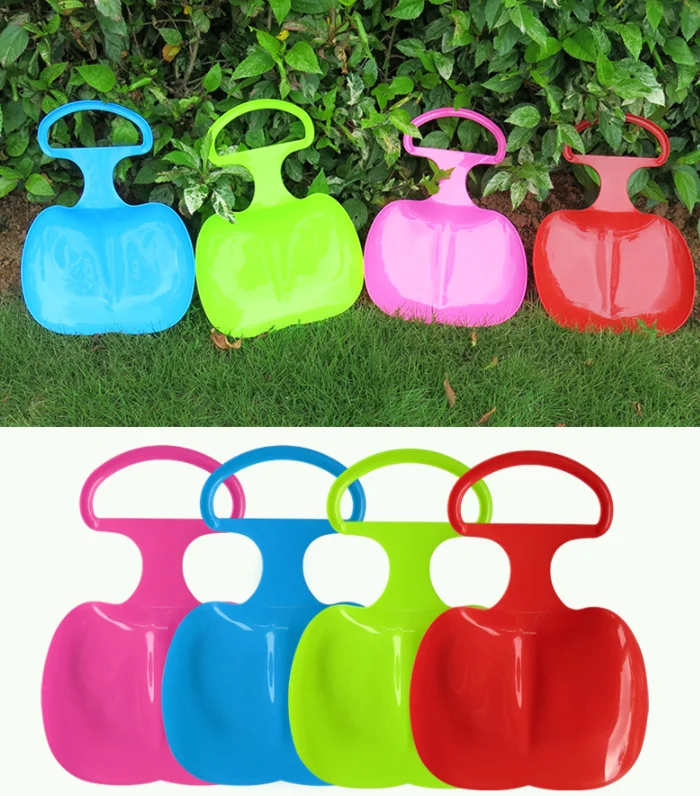 Hot sale outdoor plastic children snowboards grass sand sliding skiing board for sale