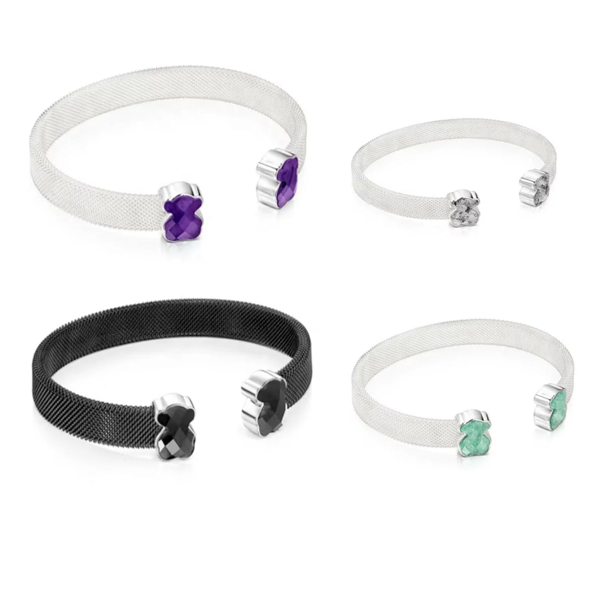 Wholesale price 925 sterling silver spain bear touses charms bracelets jewelry, 18k gold plated touses pendant for bracelets