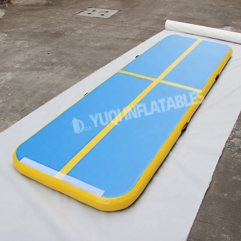 Home exercise gymnastics mat inflatable floor gym yoga wholesale price tambling mat rolling training equipment