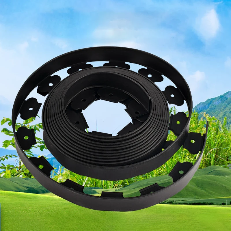16.5 Ft Lawn Landscape Edging Kit Fence Belt  Garden Edging Stone Path Isolation Barrier for Landscaping Flower Decoration