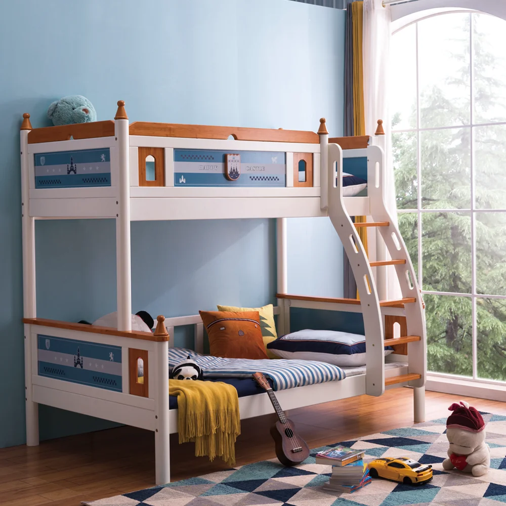 Environmentally Friendly Cabinets Design Kids Room Furniture Children Bunk Bed With Desk