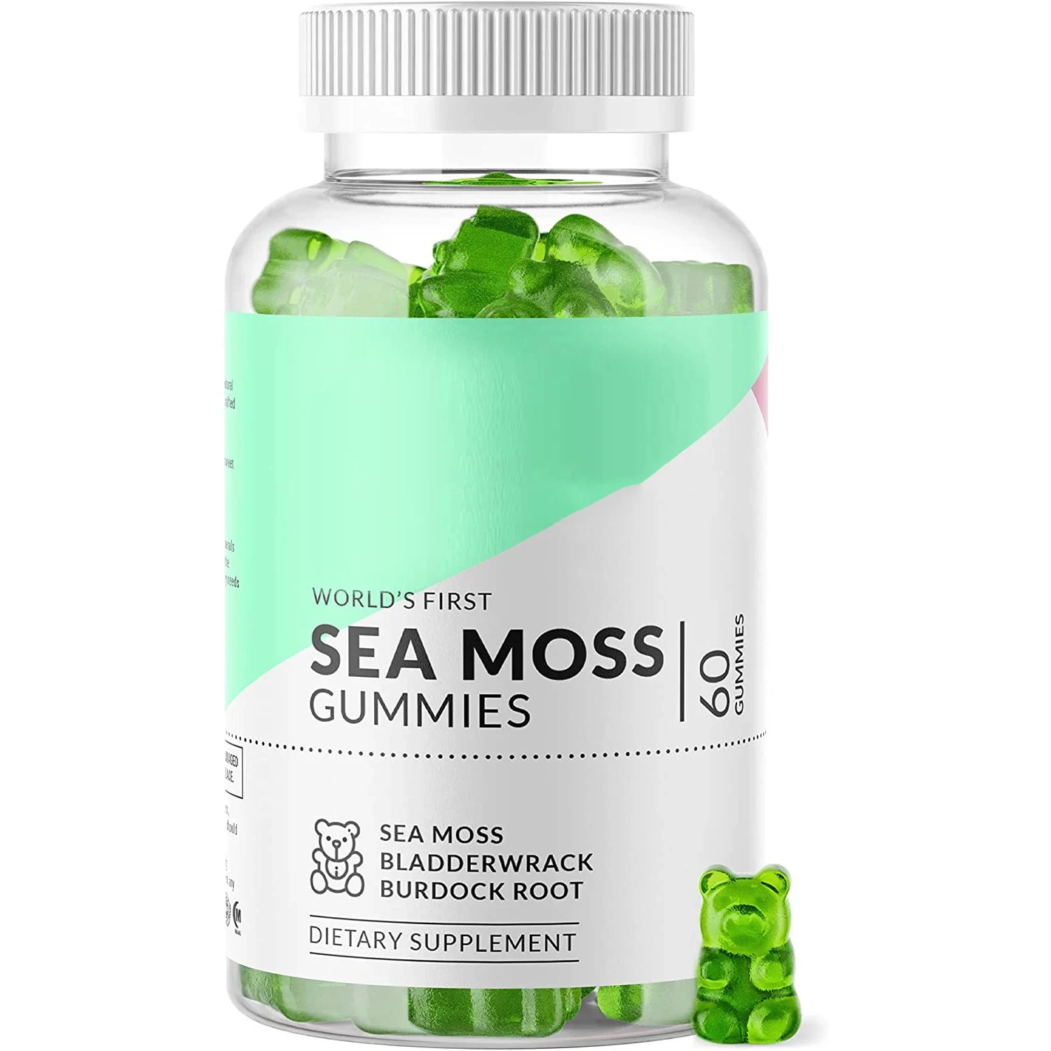 Biocaro Private Label Organic Irish Bulk Bladderwrack Burdock Root Elderberry Vegan Seamoss Sea Moss Gummies Supplier