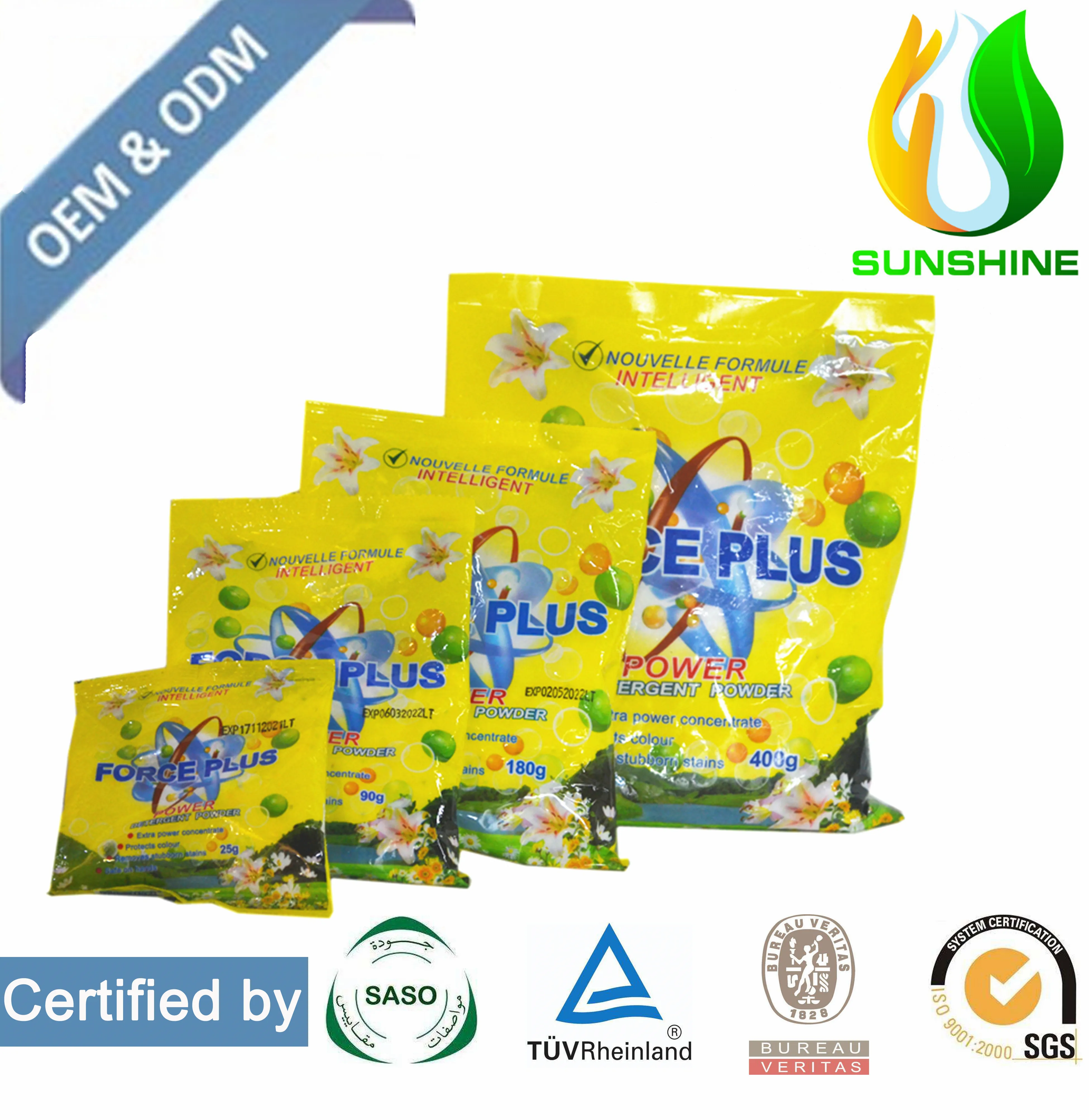 Eco Friendly Apparel Washing Strong Fragrance Cleaning Powder with Rich Foam